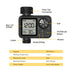 Eshico HCT-M02 Water Timer Newest Digital Sprinkler with Manual/Automatic 2-Watering Modes Suitable for Different Outdoor Scenes