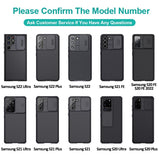 Nillkin for Samsung S23 Ultra / Galaxy S22 S21 S20 fe Case CamShield Pro Case, with Slide Camera Cover Protector PC+TPU Cover