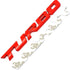 Car 3D Metal Chrome Zinc Alloy Modified Turbocharged Turbo Metal Sticker Car Styling Auto Turbo 3D Emblem Badge Sticker