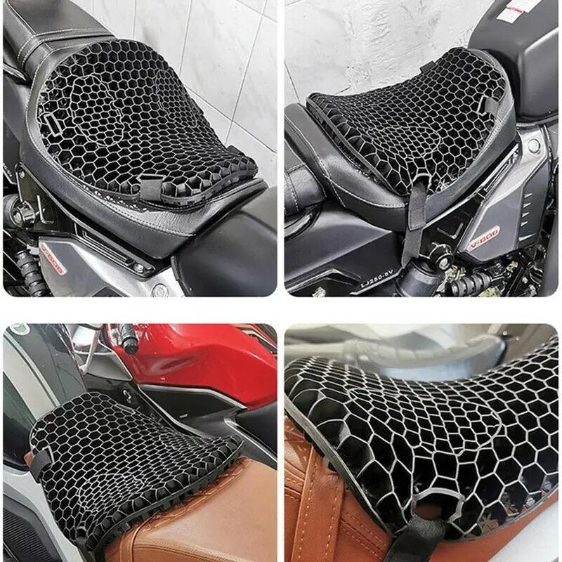 Motorcycle air cushion seat  motorcycle seat gel pad Cushion 3D Comfort bike Decompression Cover Shock Absorbing Relief Cushions