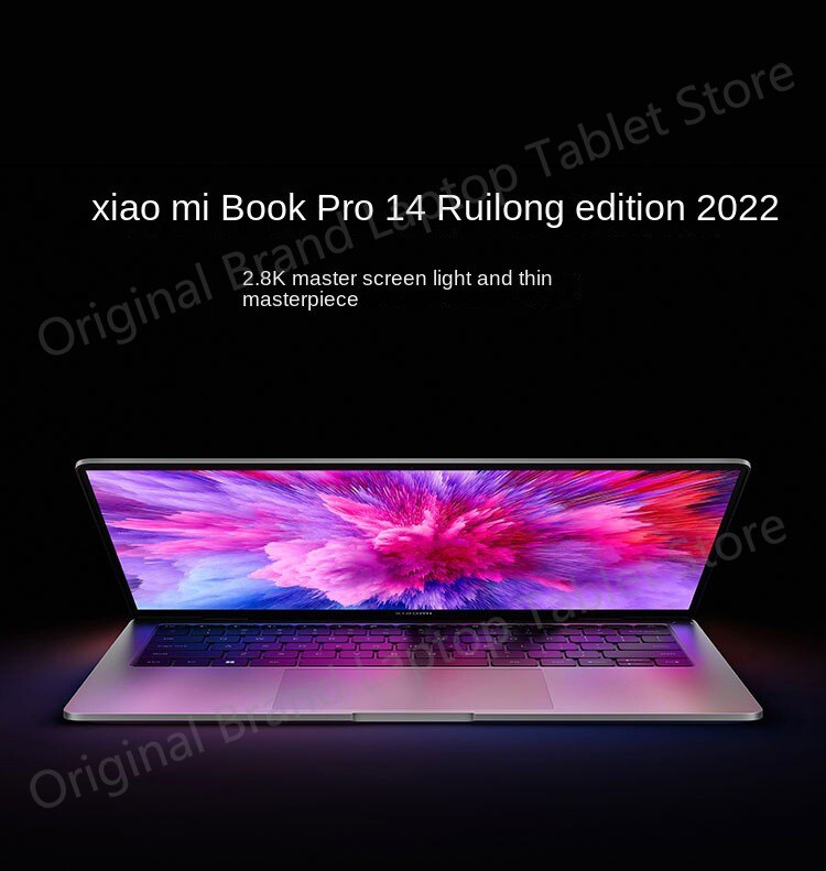 Xiaomi Book Pro 14 Netbook 14 Inch 2.8K 90Hz OLED Screen Notebook R5-6600H R7-6800H 16GB 512GB Slim Portable Laptop Computer PC