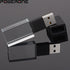 Crystal with Box USB Flash Drive 64GB Free Custom Logo Pendrive 32GB Father's Day Gift USB 2.0 Memory Stick 16GB Pen Drive 8GB