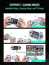 DATA FROG SF2000 3 inch Handheld Game Console Player Mini Portable Game Console Built-in 6000 Games Retro Game Support AV Output