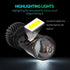 Aileo New H4 Led Moto Headlight 6000K White Mini Projetor Lens 12V Conversion Kit Motorbike Lamp Accessories LHD Hi/Lo Beam