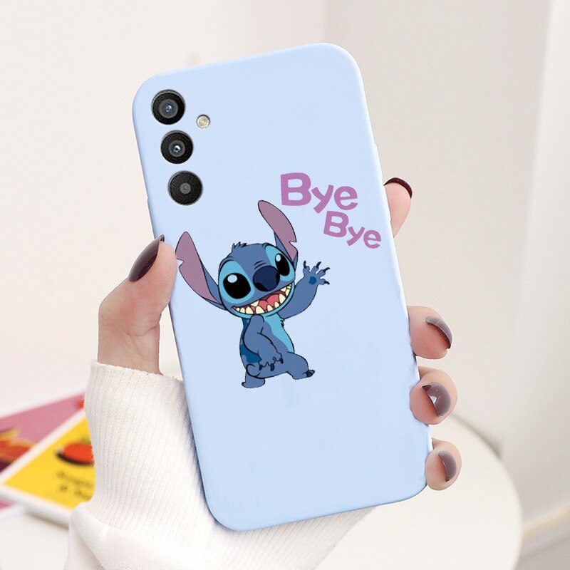 For Samsung Galaxy A34 5G Case 6.5" Soft TPU Back Cover Cute Stitch Lilo Disney Coque For Samsung A 34 A34 SM-A346E Funda Bumper