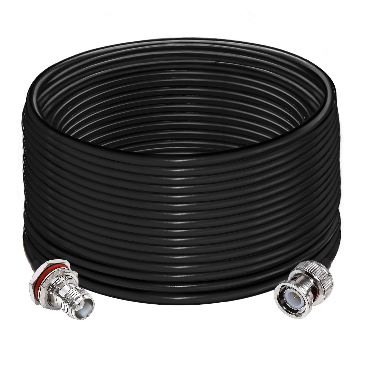 BNC Connector RG58 50 Ohm Cable BNC Male to Female Connector Bulkhead Low Loss CB Radio Coax Cable WiFi Antenna Extension Cable