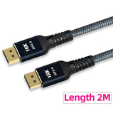 DteeDck DisplayPort Cable 4K 8K 16K DP 2.0 Cabel 80Gbps HDR 3D DP to DP for Xiaomi TV Box PC Laptop Monitor Video Game DP Cable