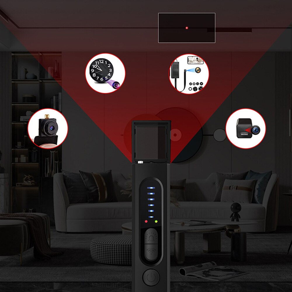Full Wireless Range Camera Mini Finder Anti Spy Bug Listening Device GPS Tracker RF Signal Scanner For Home Office Travel