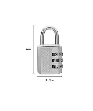 3/4 Digit Dial Combination Password Code Number Lock Padlock Safety Travel Security Lock for Luggage Backpack Suitcase Drawer