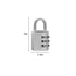 3/4 Digit Dial Combination Password Code Number Lock Padlock Safety Travel Security Lock for Luggage Backpack Suitcase Drawer