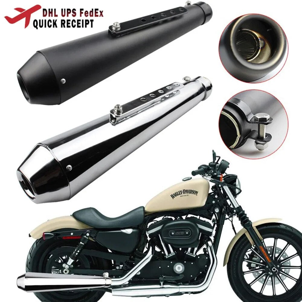 General Vintage Cafe Racing Motorcycle exhaust silencer pipe modified tail system for CG125 GN125 Cb400ss Sr400 EN125 XL883