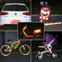 10Pcs Car Reflective Tape Safety Warning Colorful Car Bumper Reflective Stickers Secure Motorcycle Electric Vehicle Warning