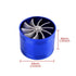 Car Air Intake Turbonator Single Fan Turbine Automobile Intake Turbo Vehicle Engine Turbocharger Power Conversion Accessories