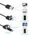 Endoscope USB Android Endoscope Camera Waterproof Inspection Borescope Flexible Camera 5.5mm 7mm For Android PC Notebook 6LED