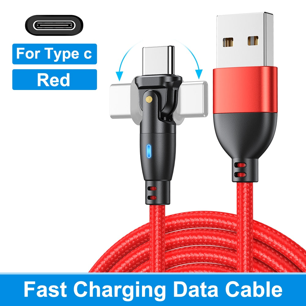 AUFU USB Type C Cable For Realme Huawei P30 3A Fast Charging Data Cord For Samsung Oneplus Poco F3 IPhone Charger Micro USB Wire