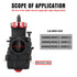 NIBBI 2T 4T Carburetor PWK24/26/28/30/32/34/36/38/40mm Motorcycle Carb with Carb Jets for YAMAHA KAWASAKI SUZUKI Dirt Bike