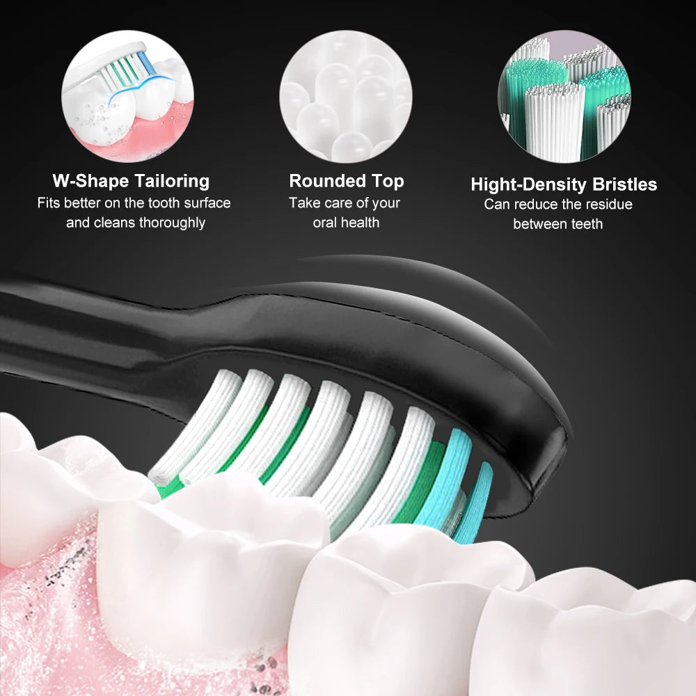 Sonic Electric Toothbrush Smart Adult Ultrasonic Tooth Brush Rechargeable Teeth Whitening  8 Toothbrushes heads Sarmocare S100