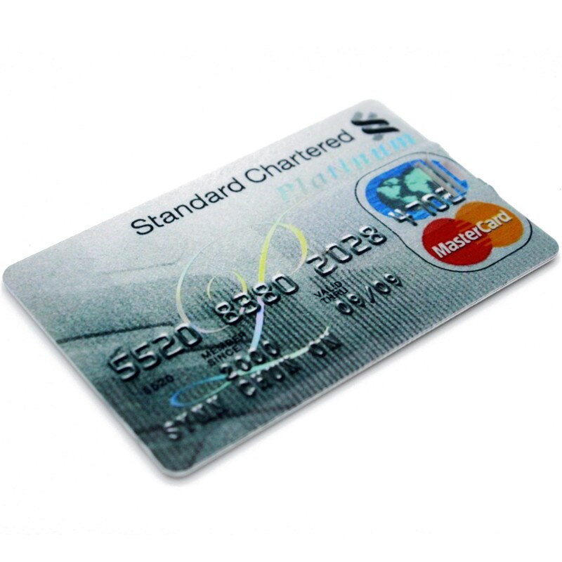 JASTER waterproof Super Slim Credit Card USB 2.0 Flash Drive 64GB pendrive 4GB 8GB 16GB 32GB bank card model Memory Stick u disk