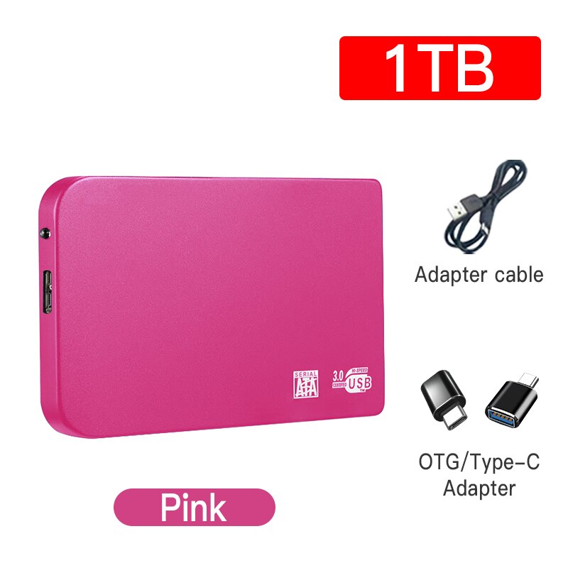 Original Hard Drive Portable SSD 1TB 2TB Solid State External Drive USB3.0 Interface High-speed Hard Disk for Notebook/Desktop