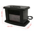 Mini Electric Fireplace Heater Simulated Flame Quiet Operation Portable Heating Air Warmer Fan Space Heater with Remote Control