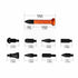 Auto Body Dent Repair Tool 8 Parts Head Car Dings Tabs Down Repair Puller Nylon Car Bumping Level Hammer Car Body Repair Tools