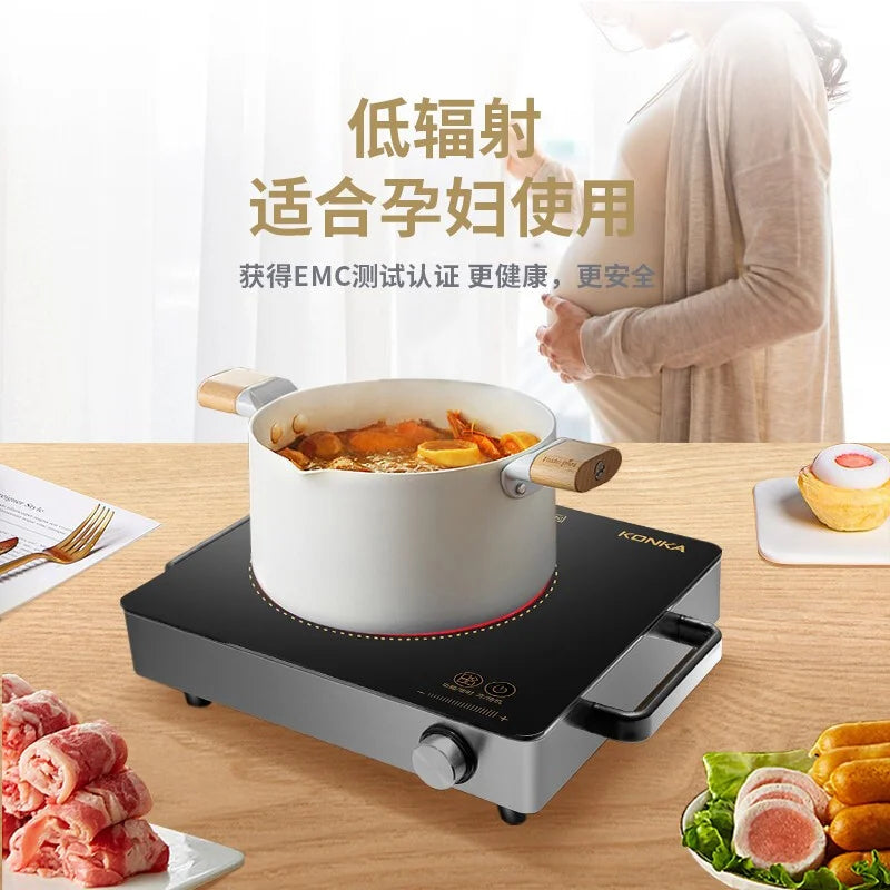 2200W Electric Pottery Stove Electric Tea Stove Light Wave Stove Infrared Stove High Power   Induction Cooktop