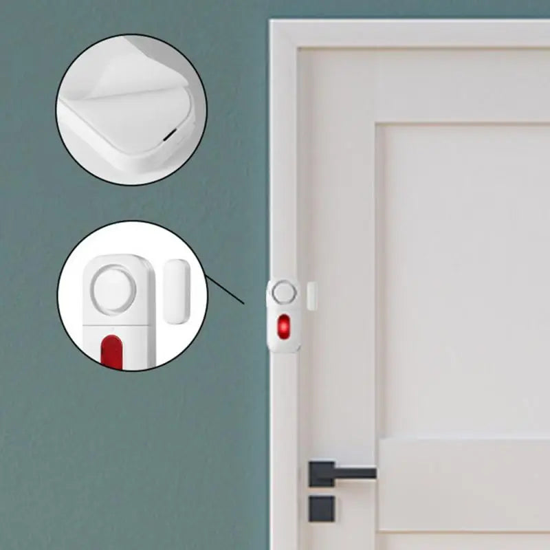 Door Window Open/Close Detector Door And Window Sensor Home Hotel Anti-theft Alarm 130dB Door Magnetic Induction For Security