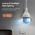 INQMEGA Bulb Camera 360 Rotate Auto Tracking Panoramic Camera  Light Bulb Wifi PTZ IP Camera Remote Viewing Security E27Bulb Int