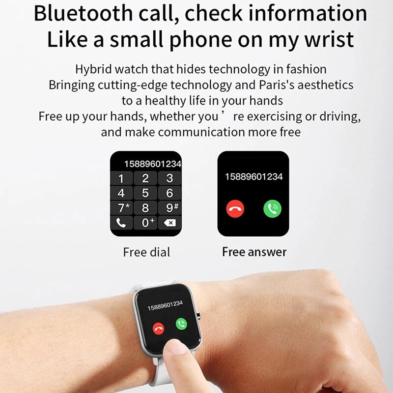 Lenovo New Men Women Smart Watch Bluetooth Call Waterproof Sport Smartwatch For Android IOS Heart Rate Fitness Tracker Bracelet