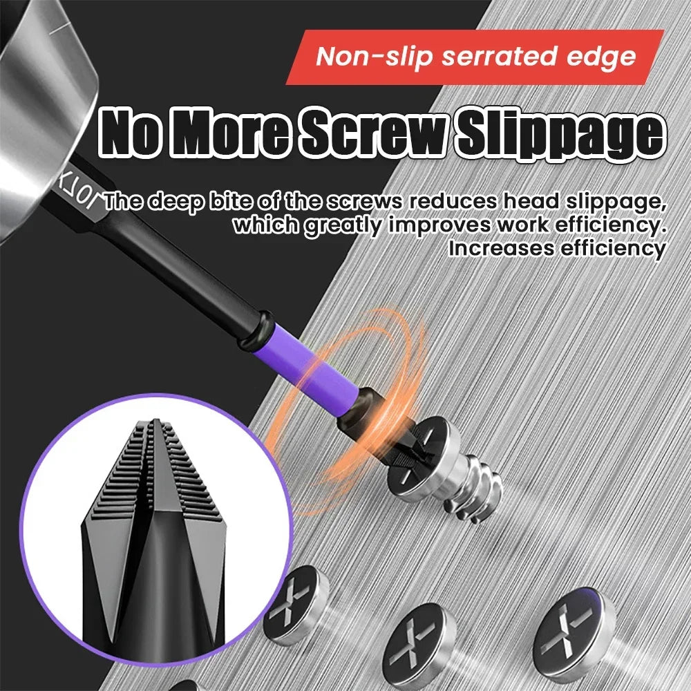 Strong Magnetic D1 Anti-shock Batch Head Hand Electric Drill Bit Cross Screwdriver High Hardness Non-slip Screwdriver Bit Set