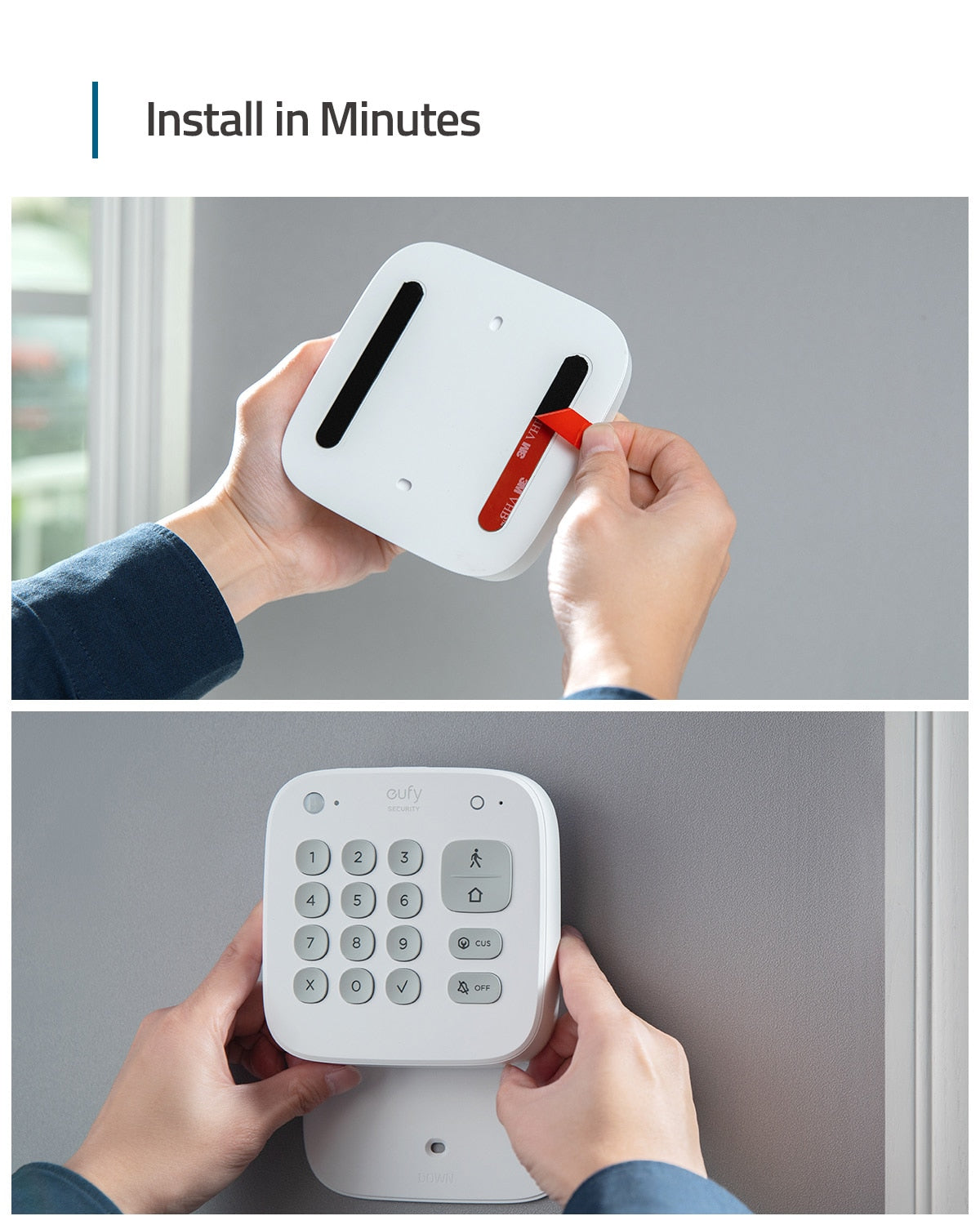eufy Security Keypad Home Security System Home Alarm System 180-Day Battery Home & Away Security Modes Link to eufyCam
