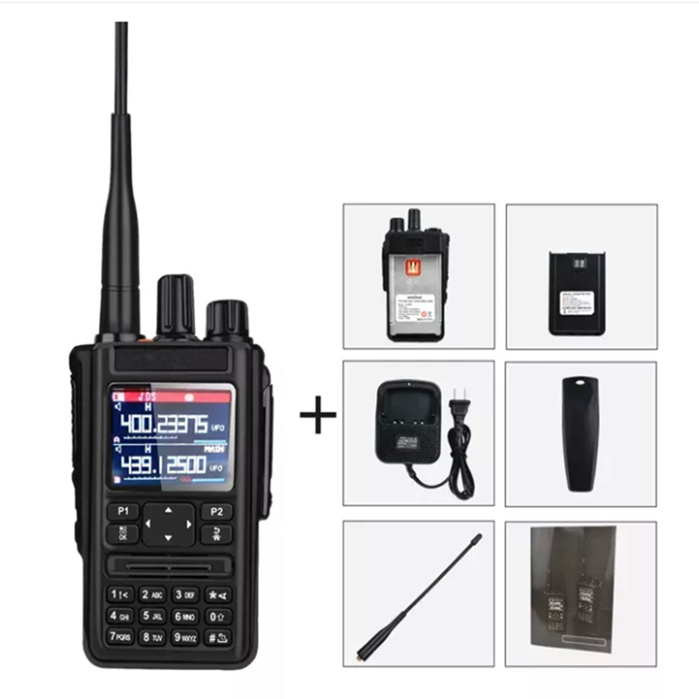 Full Air Band 65-520 Walkie Talkie Outdoor Radio Station GPS Bluetooth APP Match Any Intercom Frequency HAM Interphone Free Call