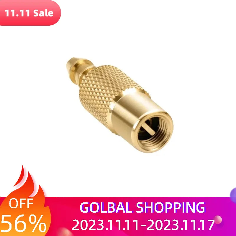 Car Portable Accessories 6mm Copper Professional Bicycle Connector Adapter Clamp Joint Pump Tire Inflator Valve Tyre Durable