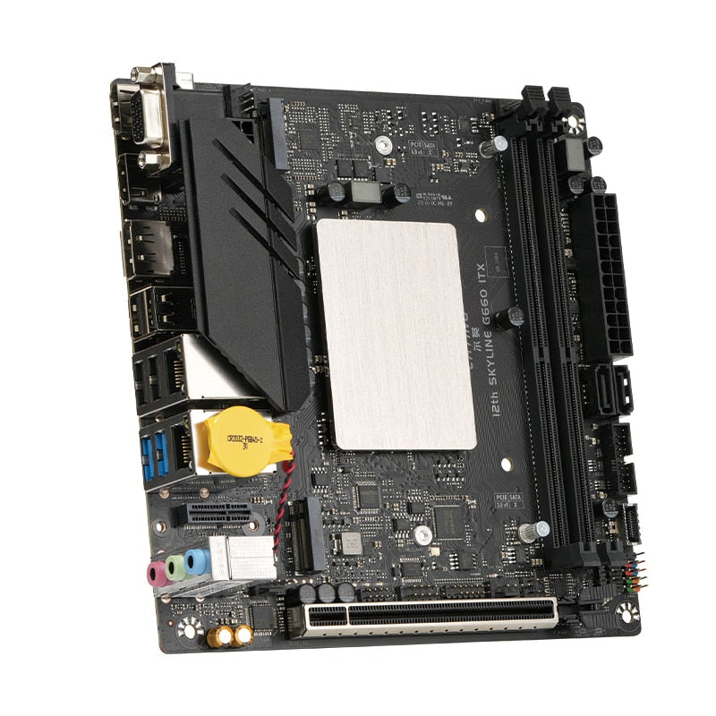 ERYING M-ITX Desktops Motherboard with Onboard CPU Kit Interpose Core i7 12800H i7-12800H SRLD2 B660 DDR4 Gaming PC Computers