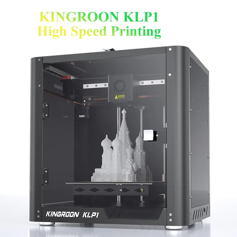 KINGROON Enclosed 3D Printer KLP1 Klipper Control 3D Printing Fast Printing Speed High Presicion Stable Core XY Structure