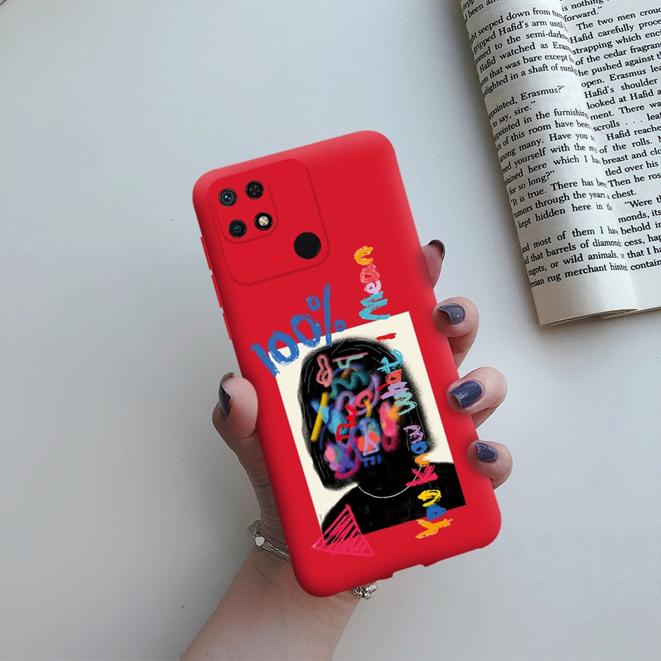 For Redmi 10C Case Redmi 10C Cover Cute Cartoons Painted Soft Silicone Phone Case For Xiaomi Redmi 10C Redmi10C 10 C Case Funda