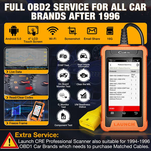 LAUNCH X431 Elite Car OBD OBD2 Diagnostic Tools Automotive Full System Scanner Active Test Coding 31+ Reset For Audi Benz BMW GM
