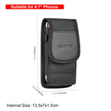 HAWEEL Phone Holster Case Nylon Cell Phone Belt Clip 4.7-6.8inch Pouch Carrying Case Waist Bag For iPhone 13 12 Samsung Galaxy