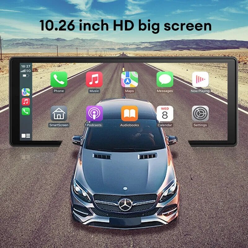 10.26inch Carplay MP5 Player Portable BT HD Touch Srceen Wireless Carplay Android Auto Car Radio Mirrorlink MP5 Video Stereo