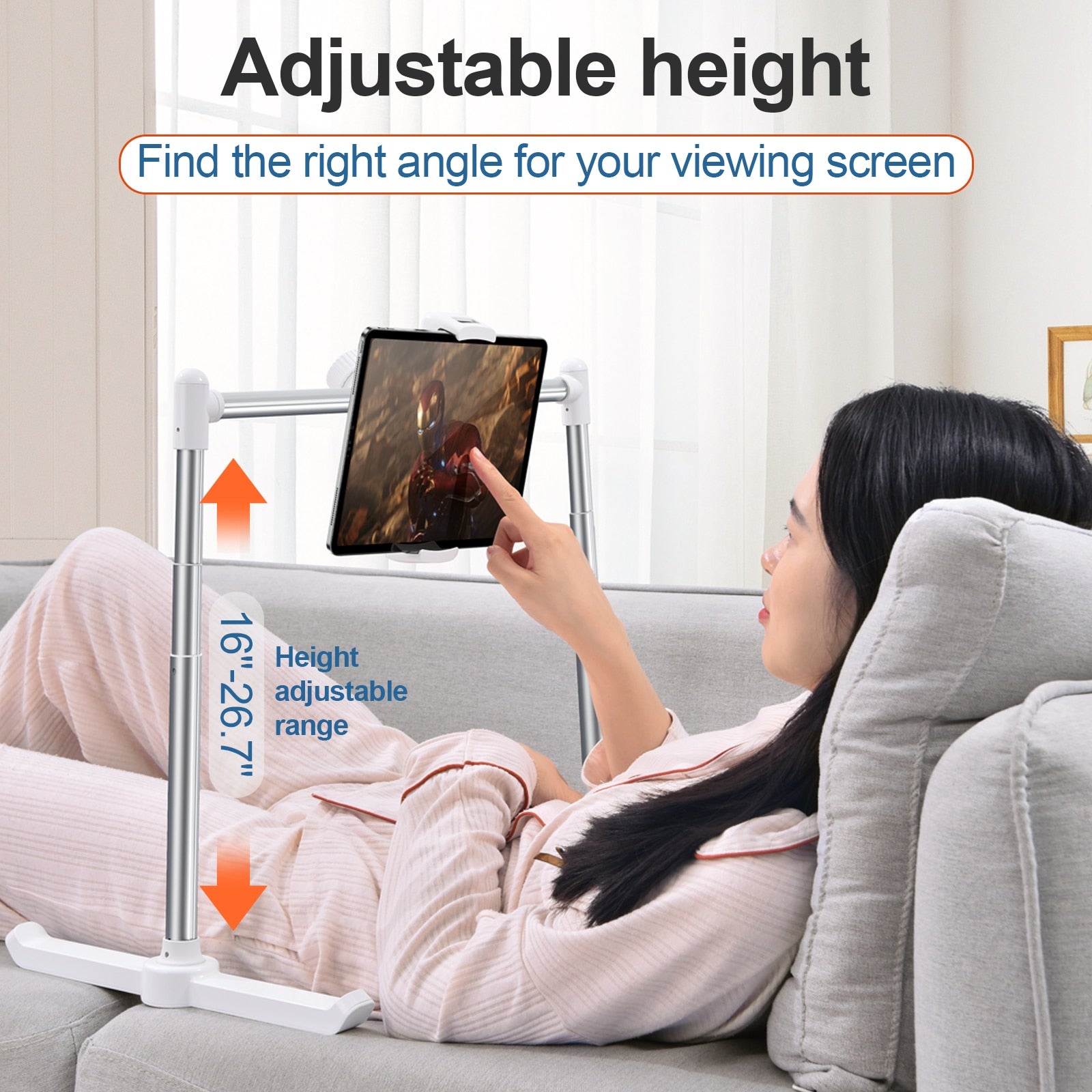 Phone Holder Laptop Stand Rack for Bed Foldable Tablet Pad Holder Adjustable Angle Desktop Bracket Lazy Bracket Clip Holder