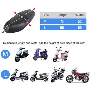 Motorcycle Seat Cover Waterproof Dustproof Breathable Sunscreen Motorbike Scooter Cushion Seat Cover Protector Cover Accessories