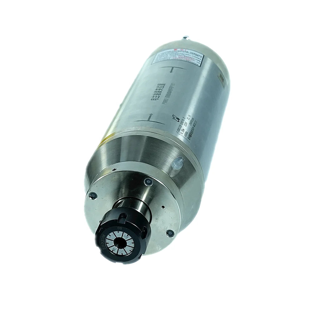 6.5kw ER32 Water Cooled Spindle Constant speed 220v 380v with 7.5KW Inverter VFD for Stone, hardwood, soft metal processing