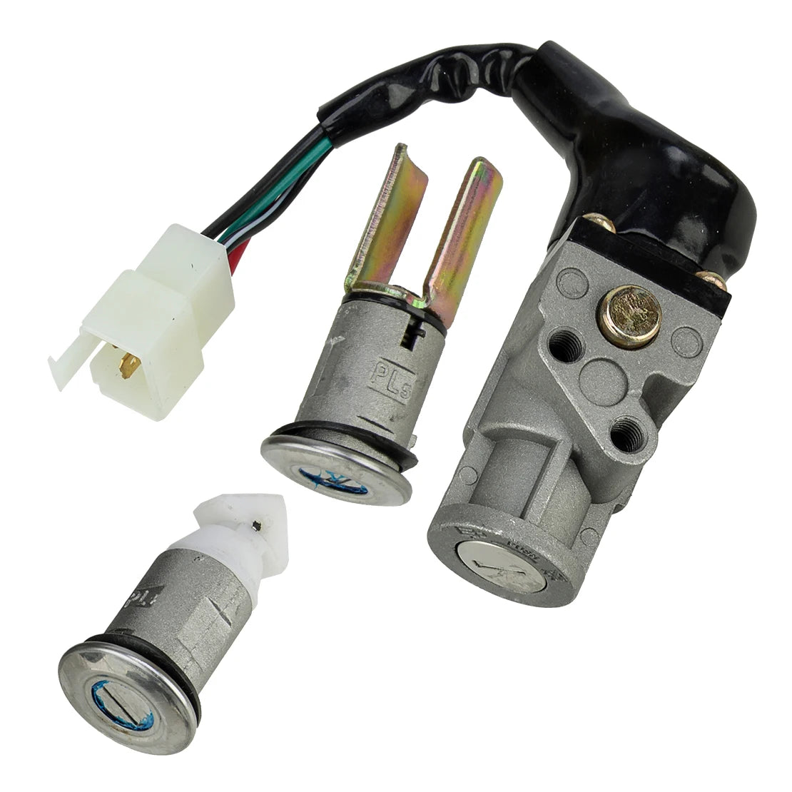 35010-GV4-901 Electric Ignition Switch Lock Seat Lock Key Kit Fit For Honda CH80 Elite 1985-2001 2002 2003 2004 2005 2006 2007