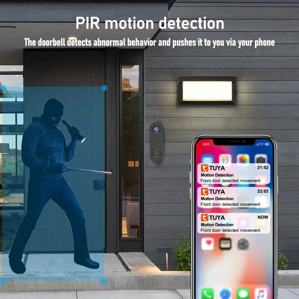 Intelligent Wifi Visual Doorbell Wireless Visual Doorbell Remote Home Monitoring Graffiti Scheme Video Voice Intercom