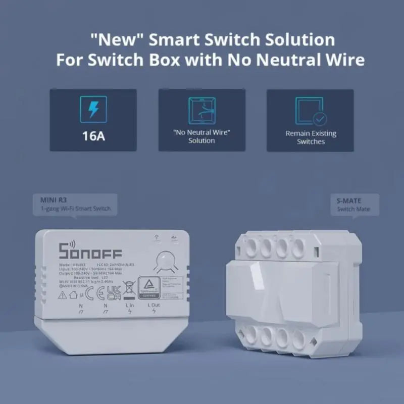 SONOFF MINI R2 / MINI R3 / ZBMINI / ZBMINI-L2 Voice Control MINI Switch Zigbee / WiFi Smart Switch Control Via Alexa eWelink App