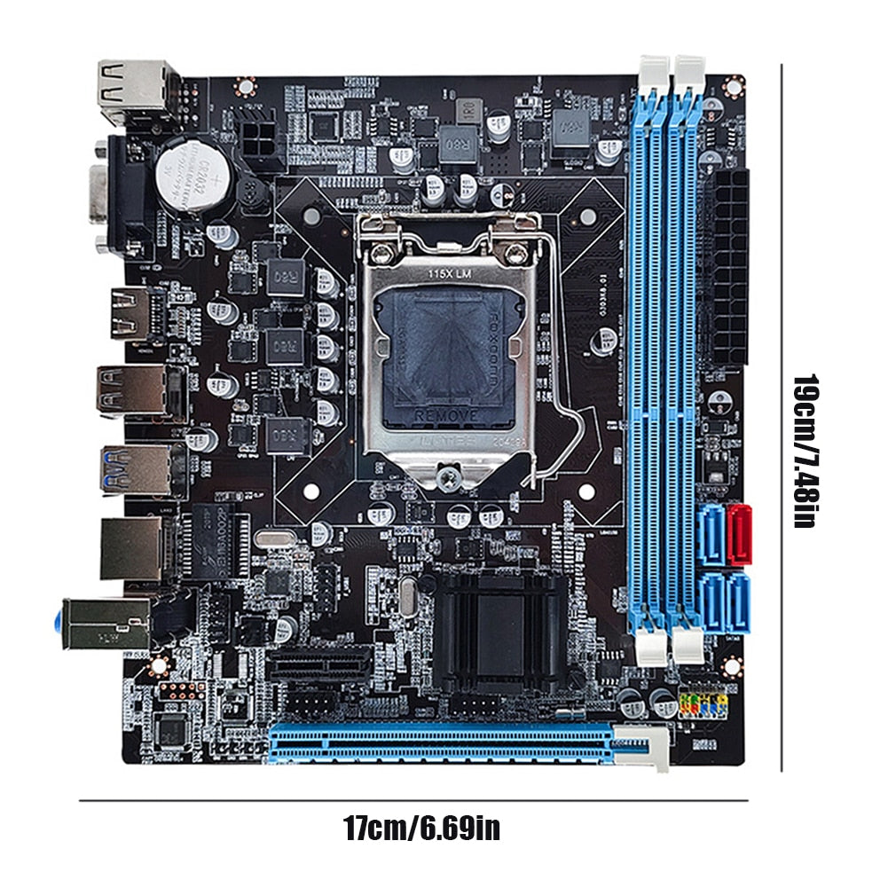 B75 Gaming Motherboard PCI-E 16x DDR3 Memory 16GB Desktop Computer Mainboard VGA HDMI-Compatible HD Port 6 Channel Sound Card