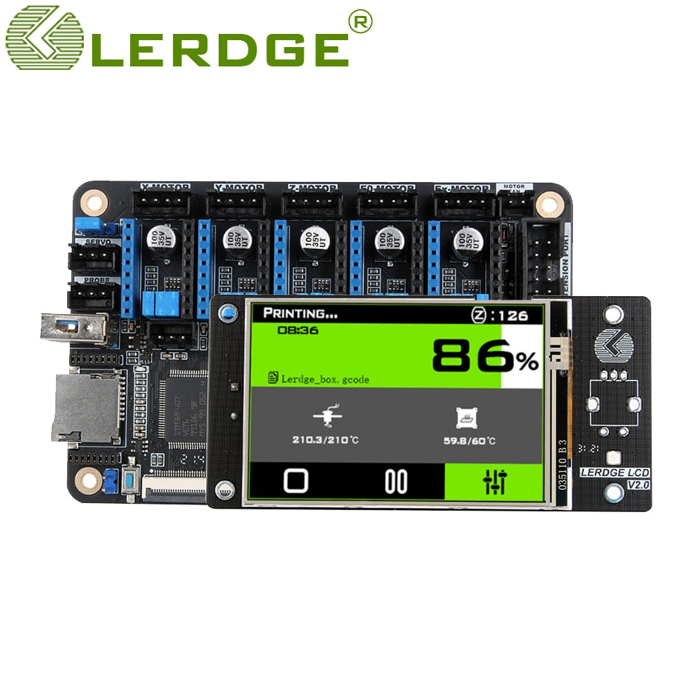 LERDGE-Z 3D Printer Board 32bit for control board parts motherboard with STM32 ARM 32 Bit Mainboard tmc2208 lv8729 TMC2209