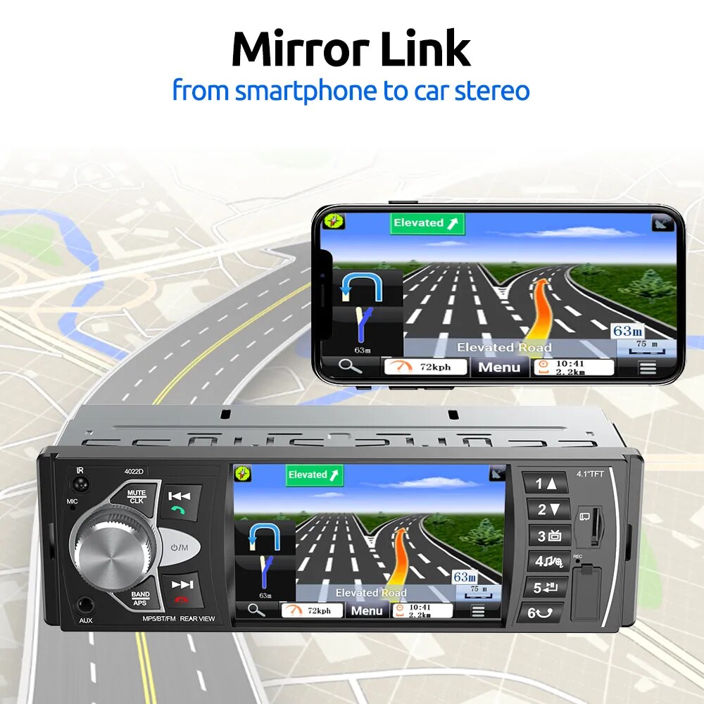 ESSGOO 1Din Car Radio MP5 Player Autoradio Stereo 4 Inch Touch Screen Bluetooth Mirror Link Universal Multimedia Player For Car