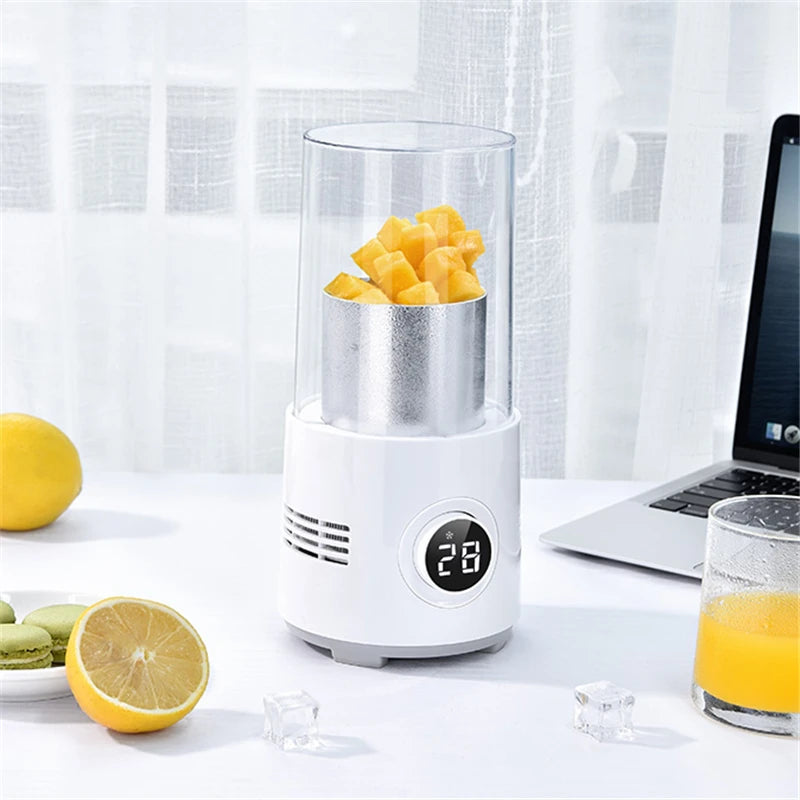 2 in 1 Fast Cooling Cup Heater Cup Portable Electric Cooler Cans Beverage Coffee Milk Warmer Drinks Holder Warmer Mug Cooler Cup