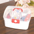 Large Capacity Medicine Organizer Storage Container Family First Aid Chest Portable Emergency Kit Box